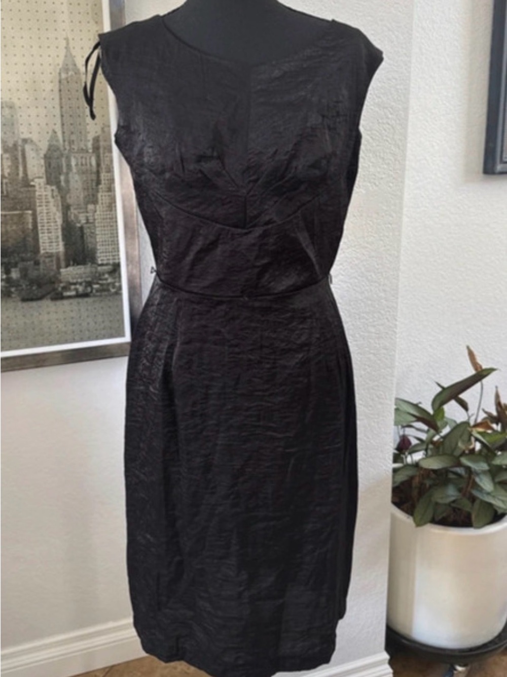 karin stevens Black Sleeveless Midi Dress